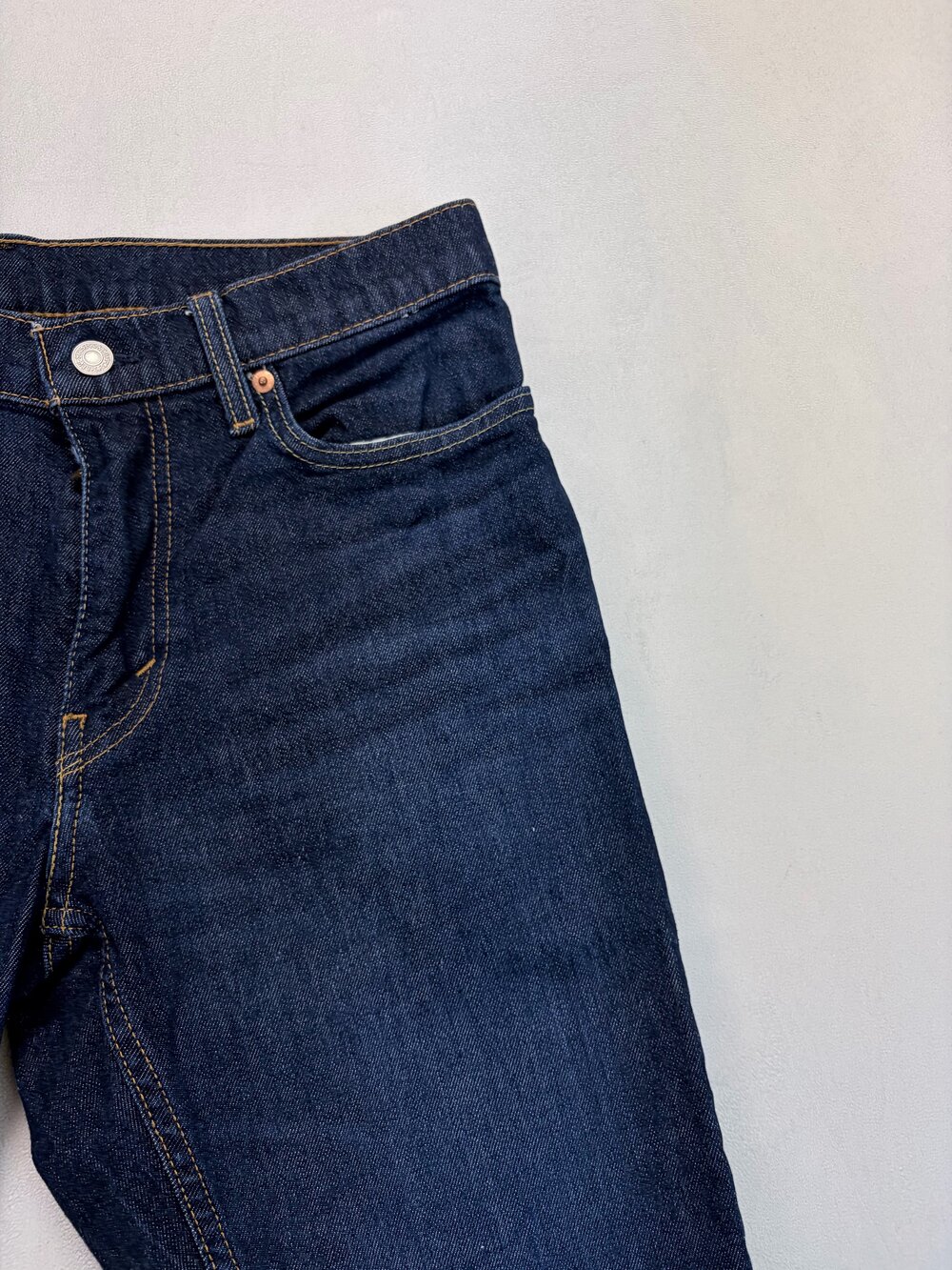 Levi's Men's Straight Jeans 32x30 Dark Indigo - Picture 8 of 13